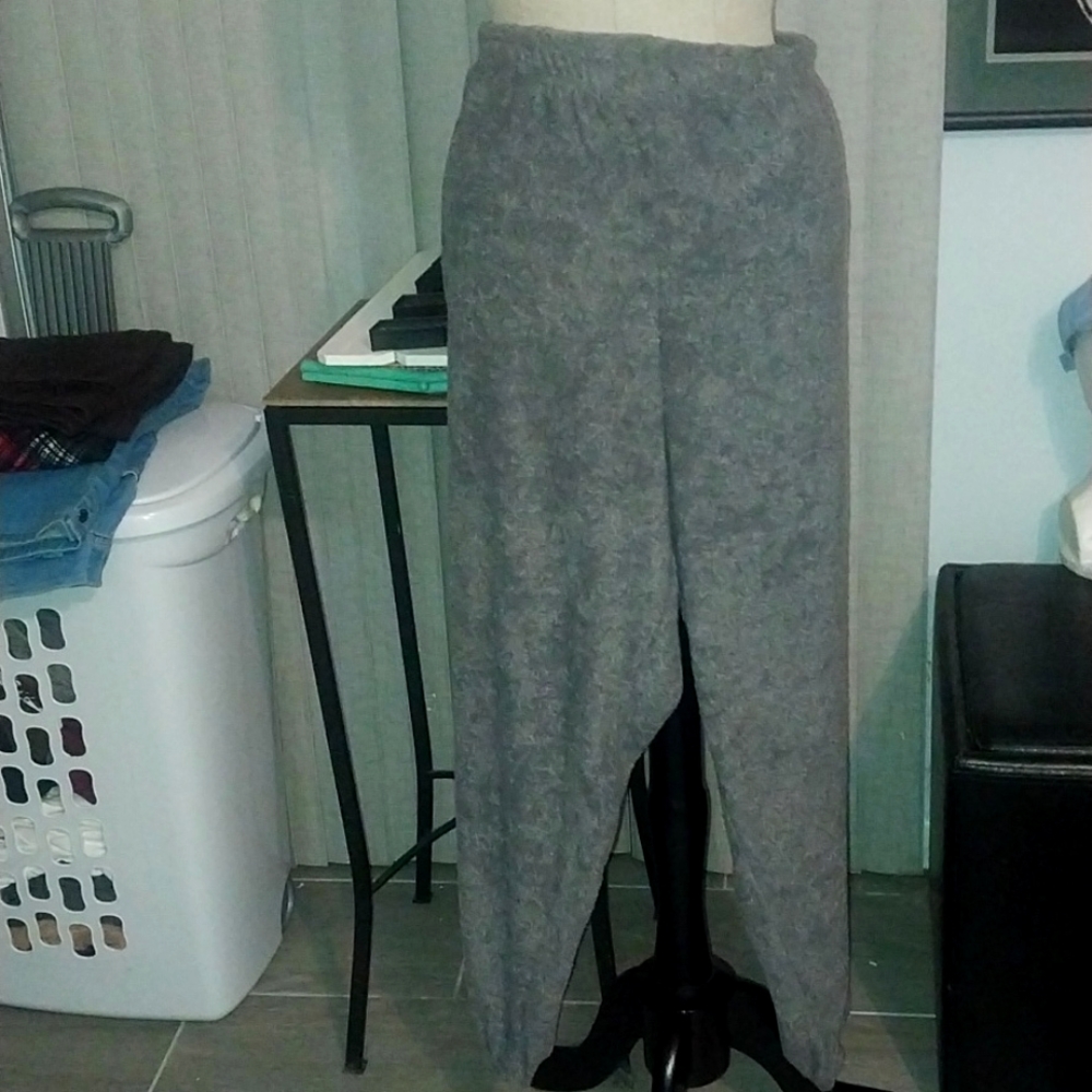 Terry cloth pants with pockets